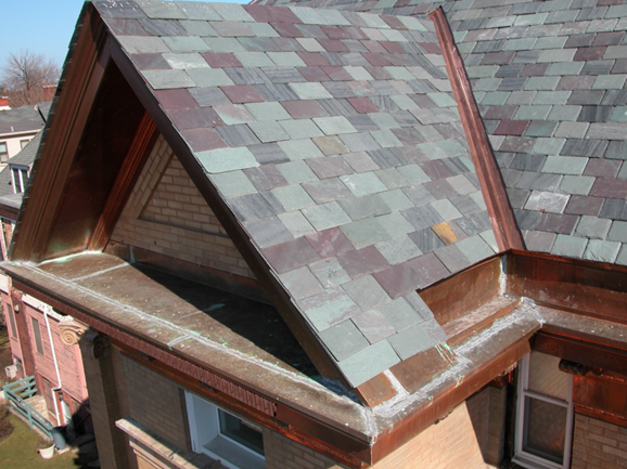 Slate Tile Roofing Project in the Kenwood Neighborhood of Chicago